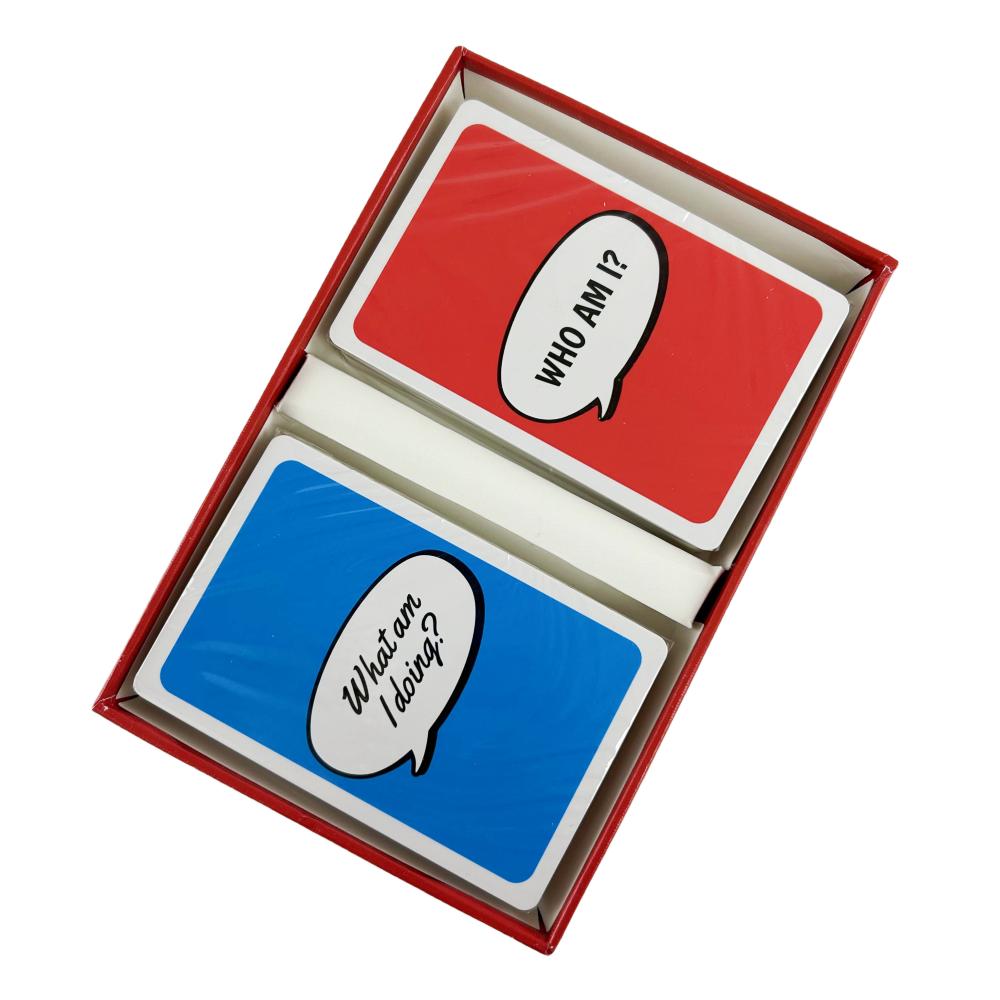 Who Am I & What Am I Doing Card Game Funny Player Party Game Charades Impressions Card Game For Adults Couples Family For Travel