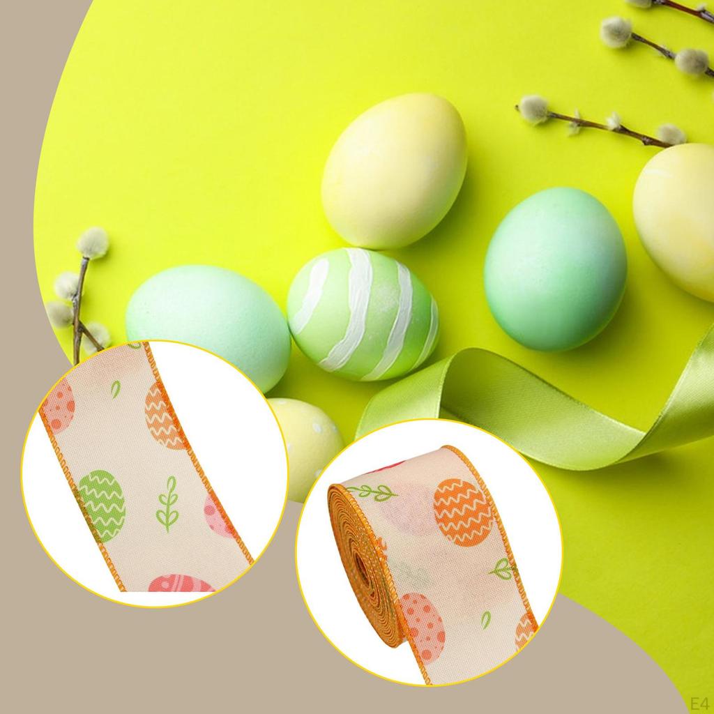 Easter Ribbon 15ft Length Spring Craft for Baskets Crafts Bow Decoration