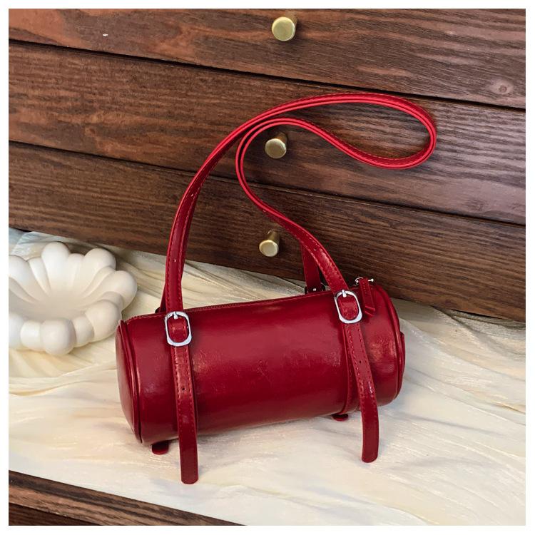 

Французская нишевая сумка женская 2025 новая сумка-подушка с бантом сумка на плечо сумка-мессенджер портативная сумка-ведро красный