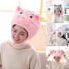 Pink Pig Shaped Cute Short Plush Headwear Photo Props Pig Hat
