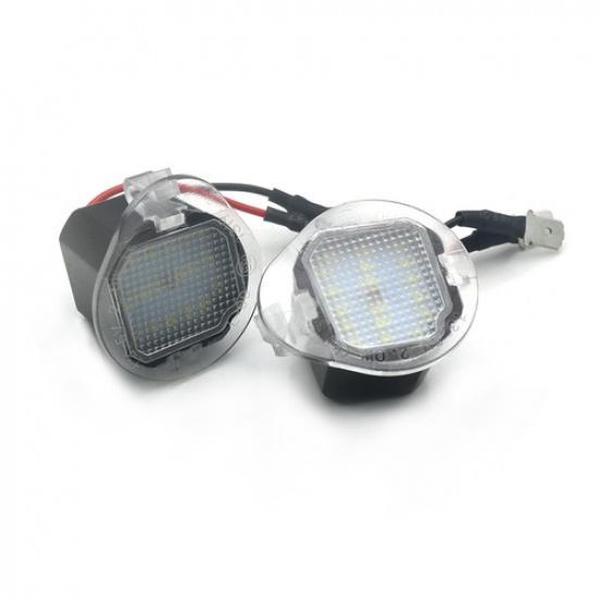 For 2014- Jeep Cherokee Xenon White LED Under Side Mirror Puddle Light Lamp