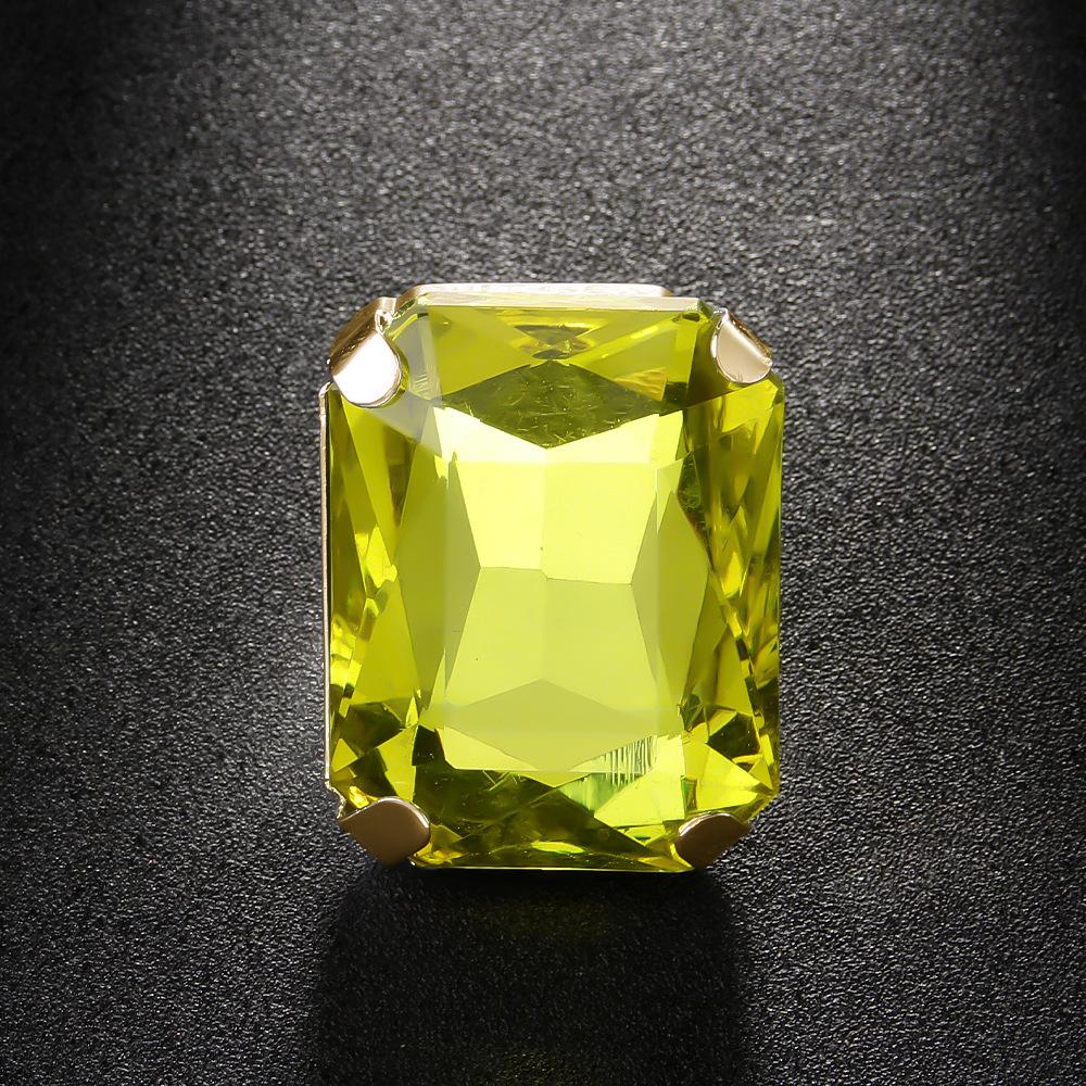Nuovo Anello Quadrato Minimalista Anello Regolabile Gioielli Accessori da Donna di Alta Gamma