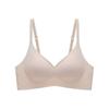 Soft Support Jelly Glue Fixed Cup Ice Silk Underwear Women's Summer Thin Breathable Gathering Bra Cover No Trace No Steel Ring