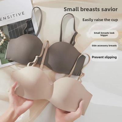 Sleek Strapless Non-Slip Tube Top Bra: Invisible, Seamless, and Supportive Without Underwire