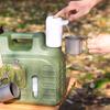 12/13L Outdoor Water Tank Dispenser With Faucet One Key Switch Auto Electric Water Pump Camping Water Bin Camping Water Bag