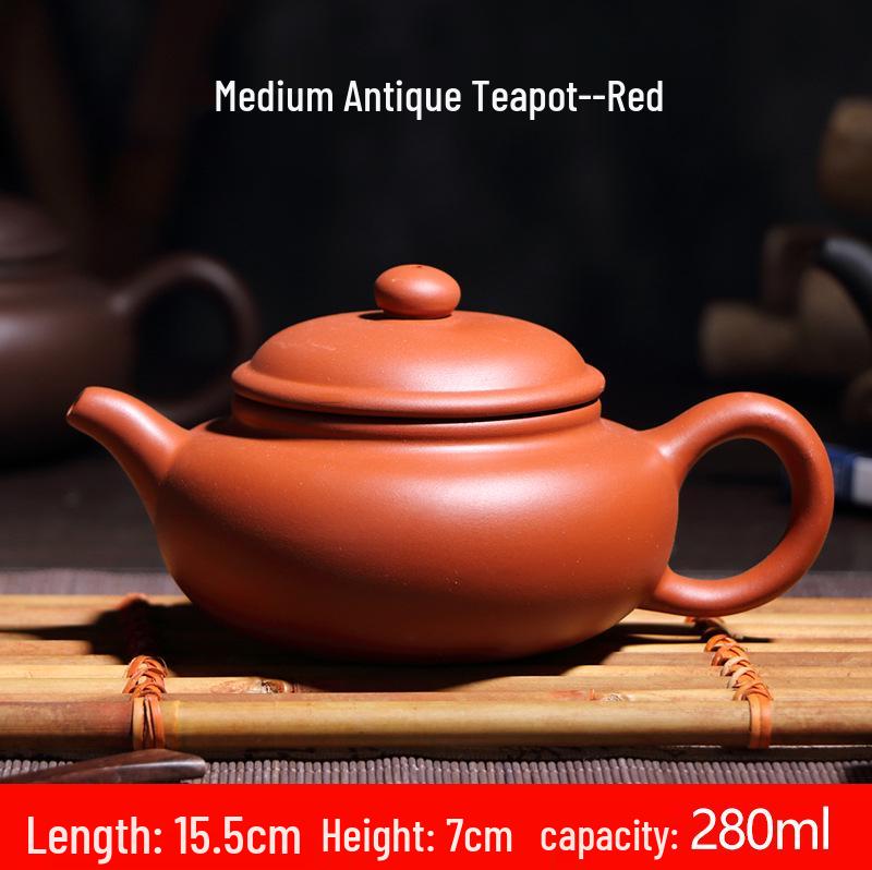 Yixing Zisha Zhuni Teapot Set with Tea Infuser – Available in 170ml, 280ml, 450ml, and 580ml Sizes