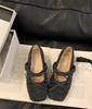 French with skirt, shallow mouth flat-soled single shoes for women's 2025 new spring bow Mary Jane gentle wind single shoes