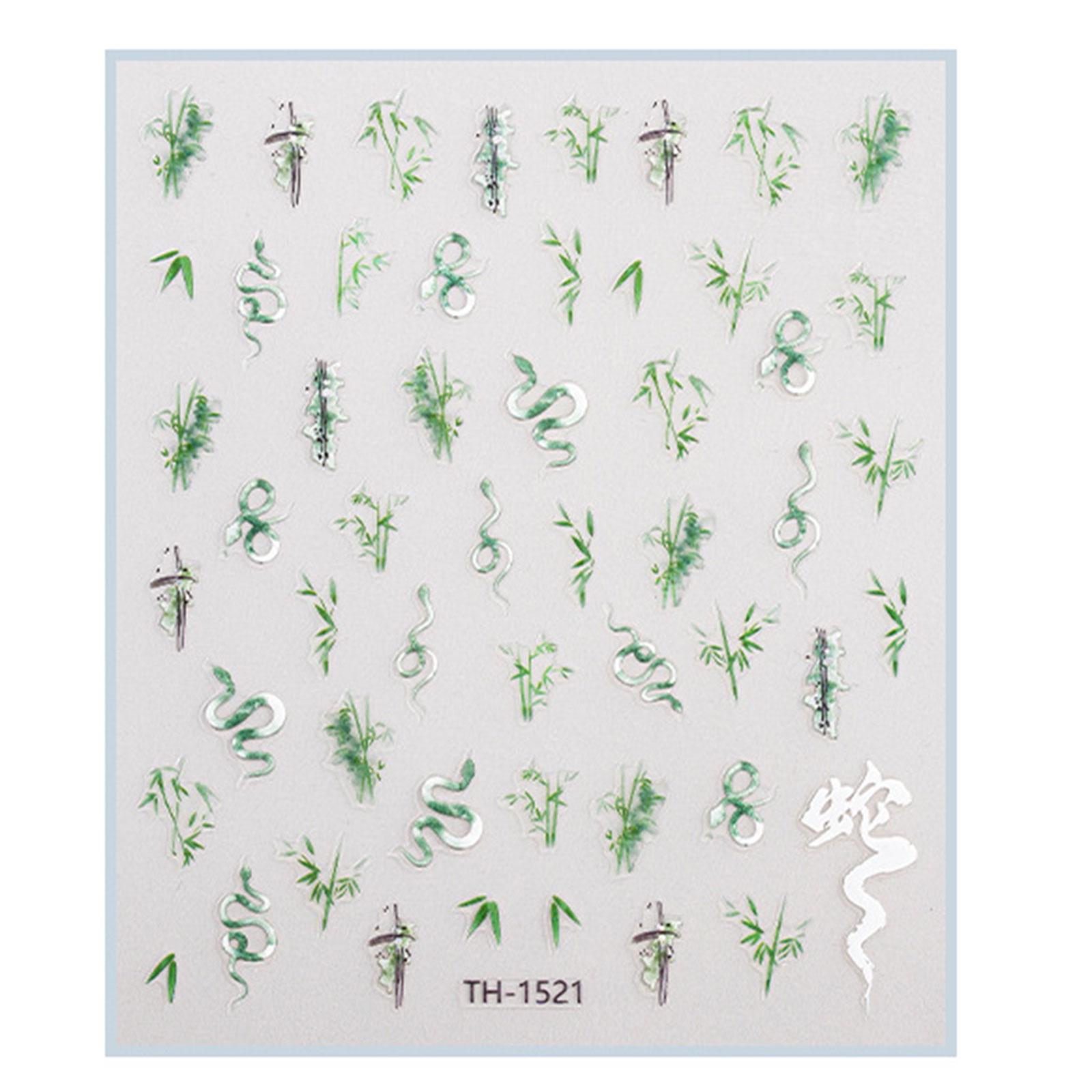 

1 Sheet Chinese New Year Nail Art Stickers for Women and Girls Manicure Decors Spring Festival Nail Decals Nail Accesory 6