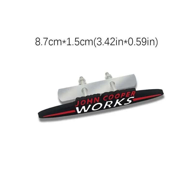 Pegatina de coche de letras originales JOHN COOPER WORKS para MINI JCW calcomanía decorativa tridimensional con logo para parrilla delantera de carrocería modificada