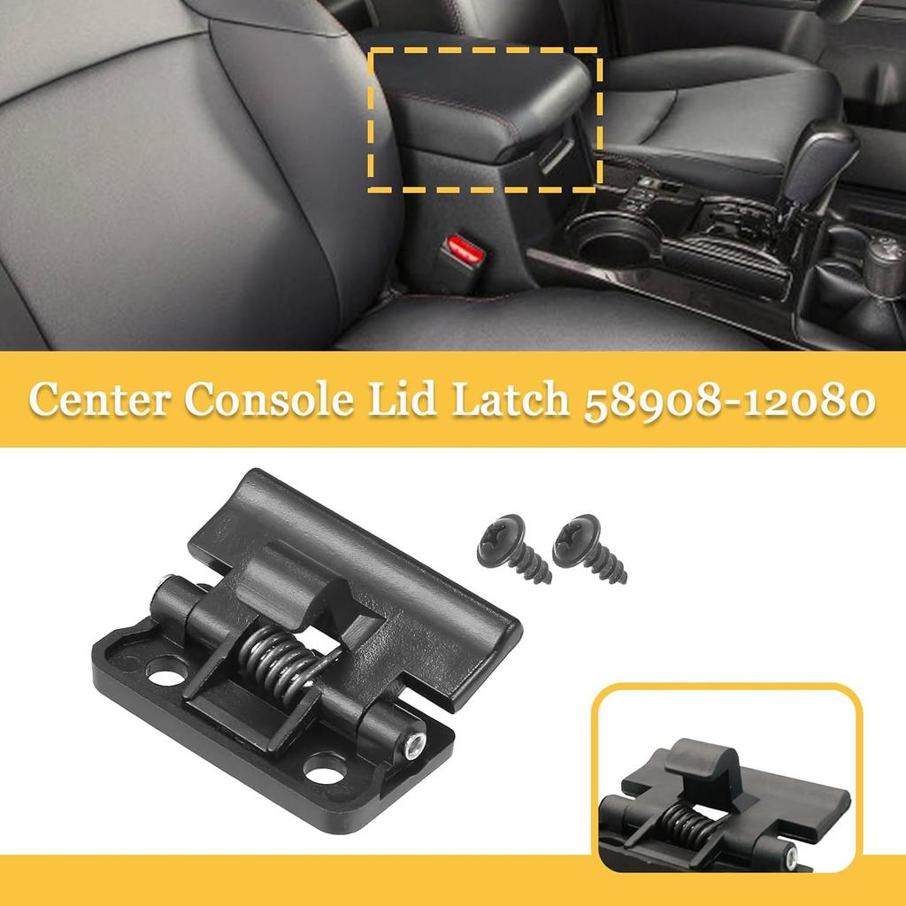 Center Console Lid Latch 58908-12080 Compatible with Toyota 4Runner | Avalon | Land Cruiser | Camry | Corolla | Pickup | Rav4 | Prius | Prius C |