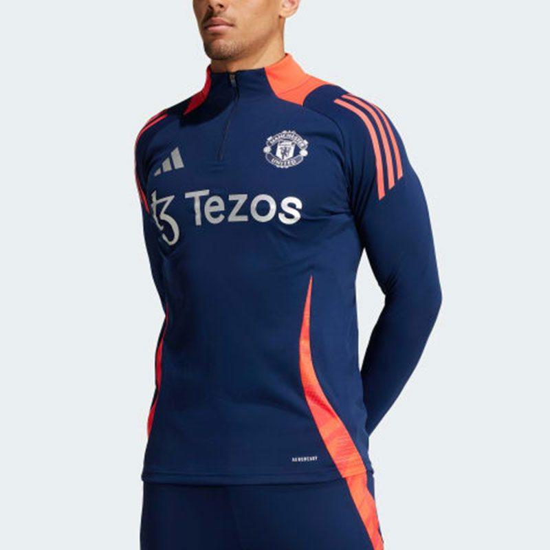 Adidas Manchester United MANCHESTER UNITED TIRO 24 TRAINING TOP Soccer Jersey Men's Blue IT4239