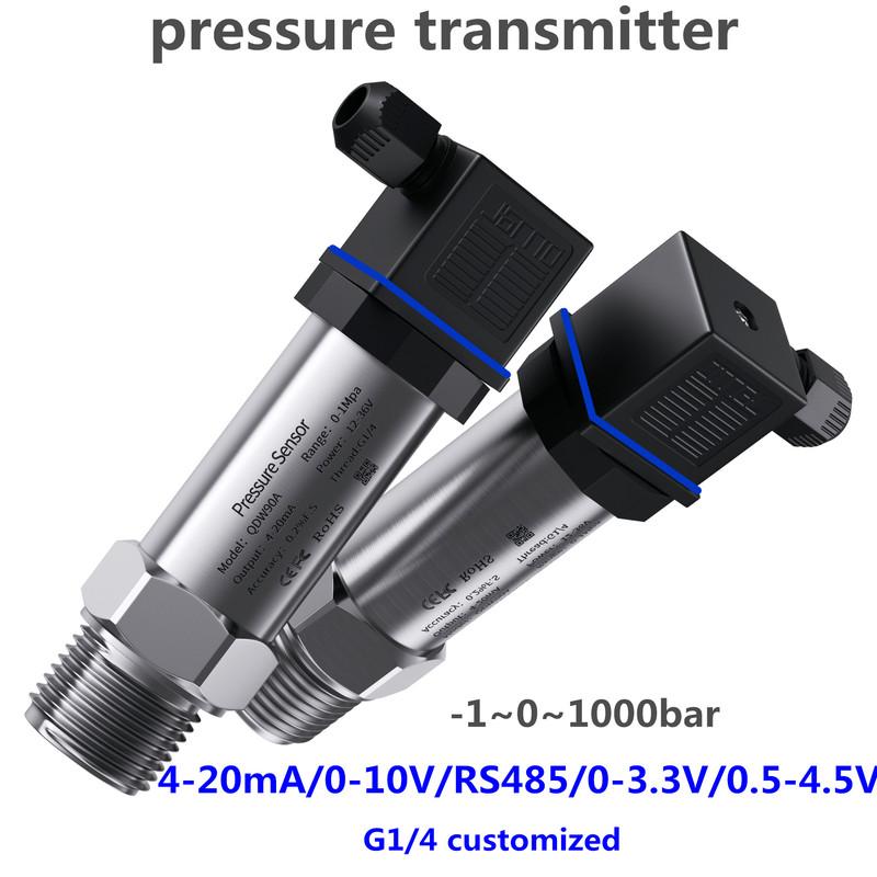 10bar 500Kpa 0.2bar Převodník tlaku 50bar 10Mpa 4-20mA 0.5-4.5V Snímač tlaku RS485 G1/4" Snímač tlaku Převodník