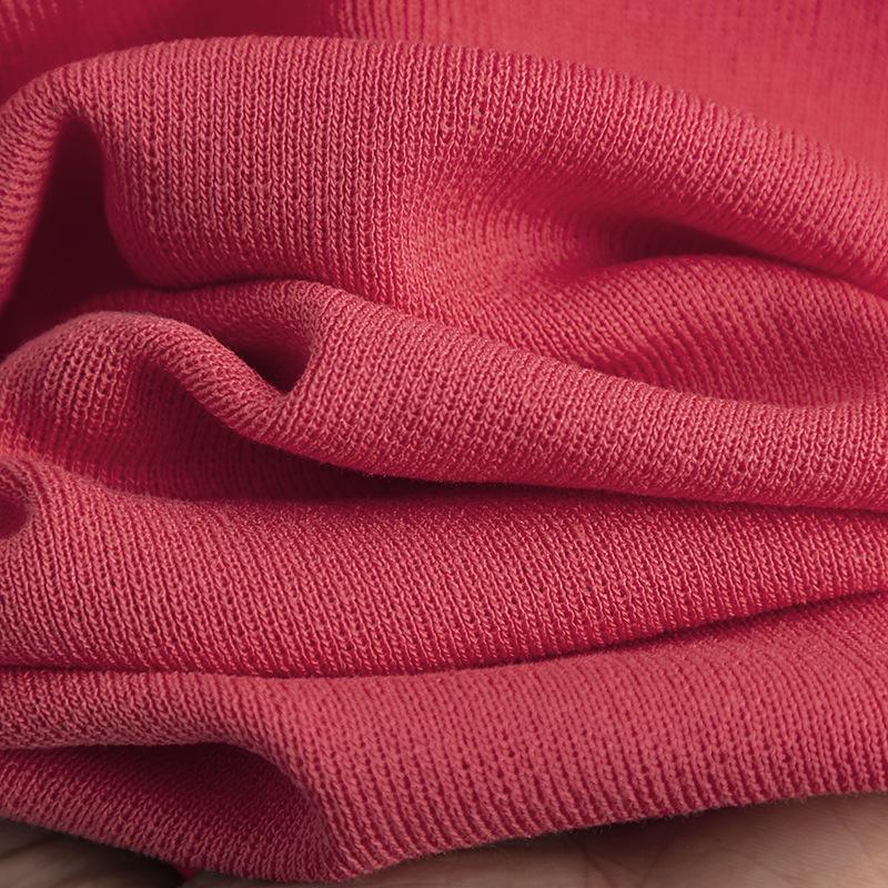 HNXC Fashion Set A Stylish Contrasting Color Split Short-sleeved Knitted Sweater+ High-waisted, Slimming Wide-leg Pants and Long Pants Two-piece Set