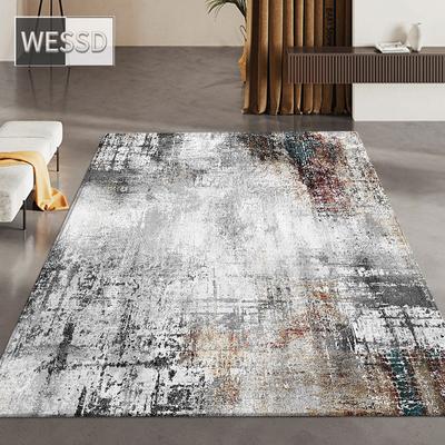 Tapete abstrato cinza moderno para sala de estar e corredor