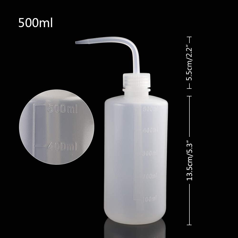 500ml Plastic Safety Wash Bottle 6pcs LDPE Squirt Bottle