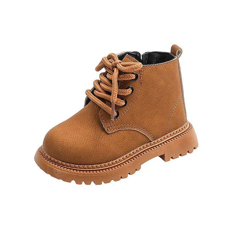 Children's Leather Boots,baby Martin Shoes