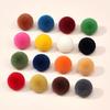 Colored Half-Round Flocked Mushroom Buttons: Plastic Sweater, Cardigan & Children's Decorative Accessories