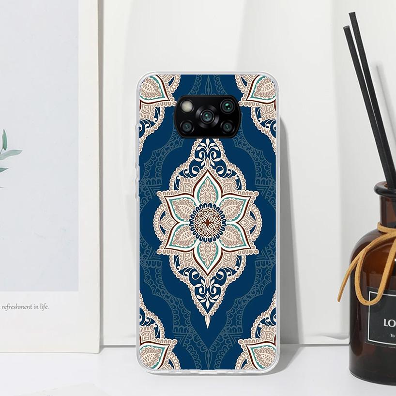 Totem Mandala Colorful Flower Phone Case For Xiaomi Poco X7 X6 X5 M7 M8 Pro F7 Ultra Redmi 15C 15 13C 13 12C 12 10 10C 10A Art F