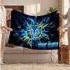 Warrington Wolves FC Personalized Fleece Blanket With Football Logo, Custom Name Text Soft Warm Home Throw Blanket