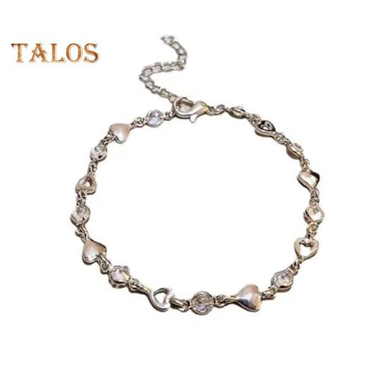 

Женский браслет с полым сердцем, украшение из стразов, регулируемая длина, лучшая подруга, подарок, женская цепочка на запястье, выпускной вечер, свидание, ювелирные изделия белый