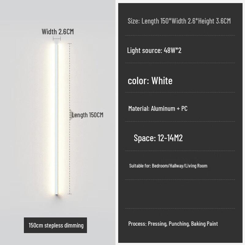 Xuan Yong Minimalist LED Wall Lamp Strip with Smart Control