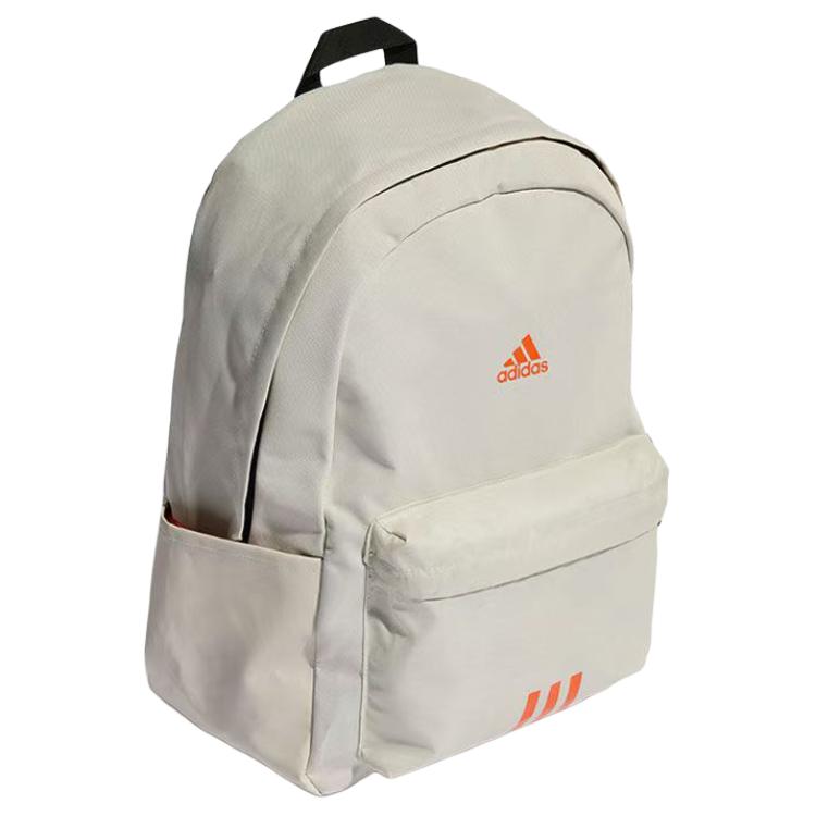 Adidas Clsc Bos 3S BP Series Sports Casual Brand Logo Zipper Backpack Unisex Backpack Brown HM9146