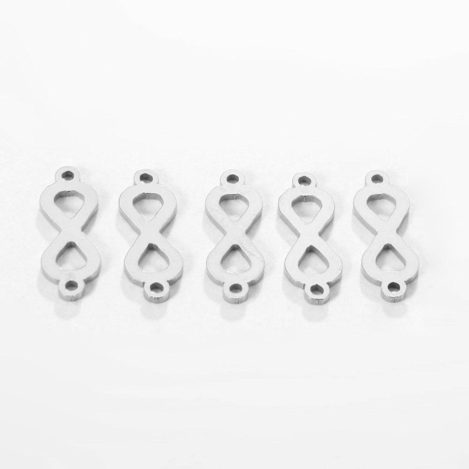 

5PCs Stainless Steel Charms Connectors Feather Heart Tree Hollow Metal Pendants DIY Making Necklace Earrings Women Jewelry