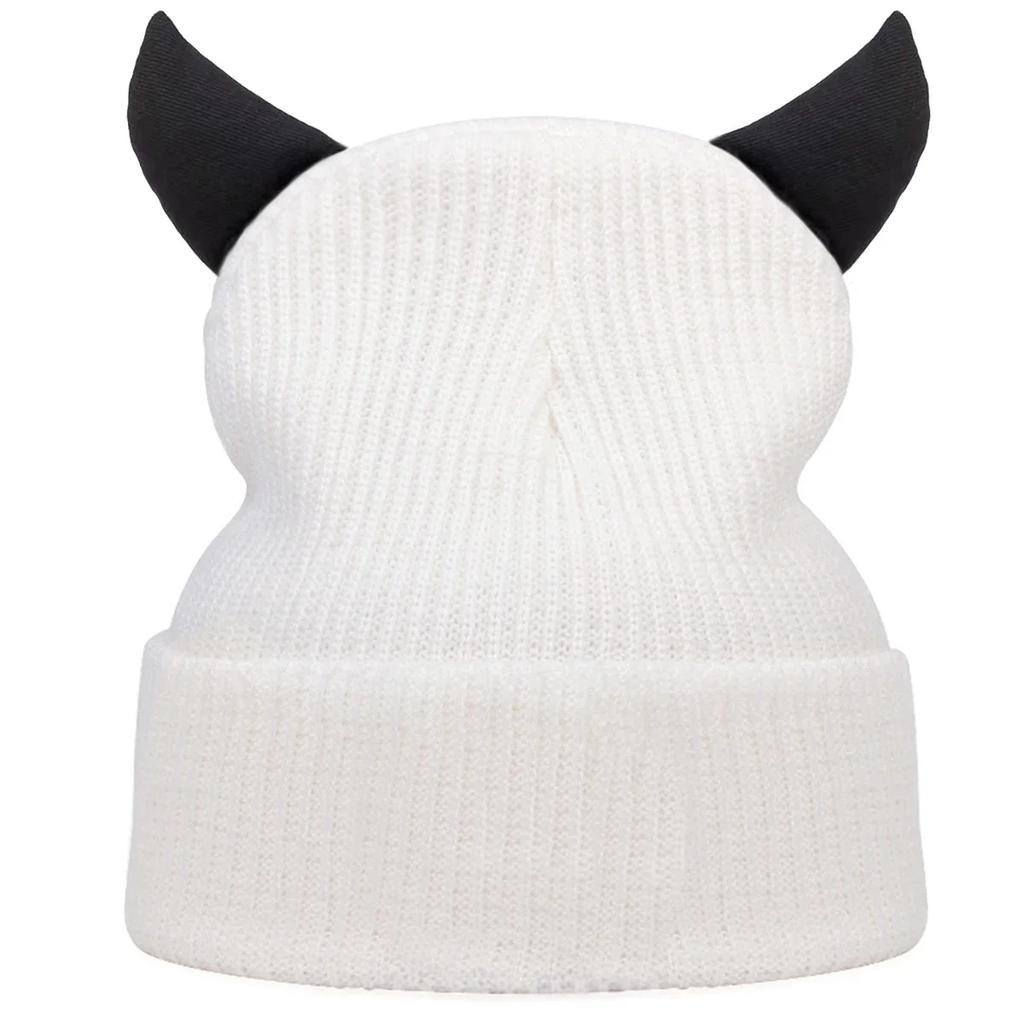 Hat Beanie Cap Style Street Urban Style Street Style Hop Hip Hat Warm Winter Beanies Horn Bull Neutral Gender Women  Men For Caps For Women Men