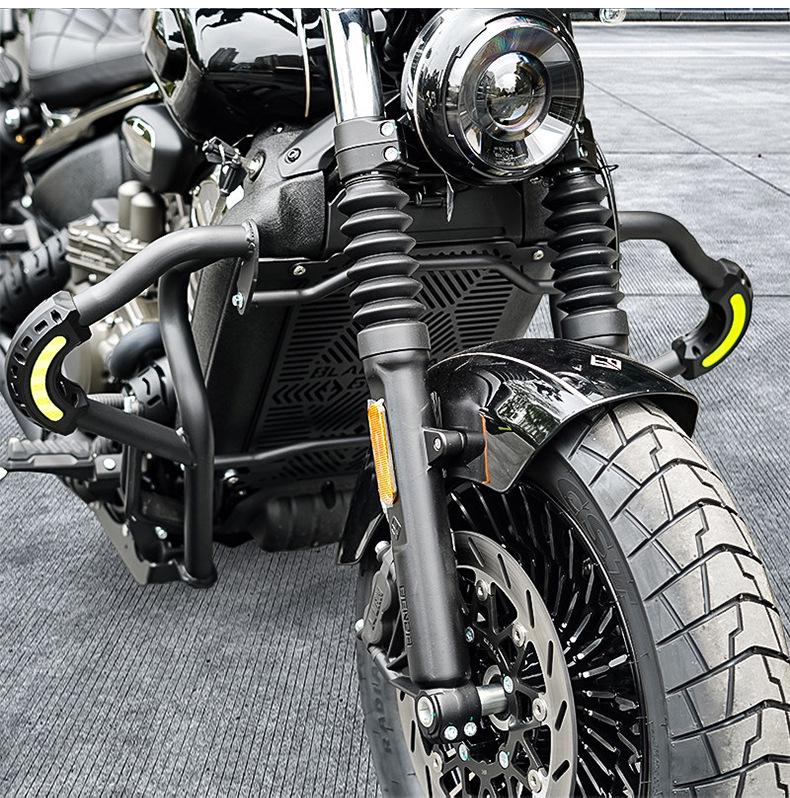 Benda Black Flag 600 Motorcycle Carbon Steel Front Bumper Guard