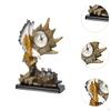Animal Sculpture Clock for Tabletop Decor In Apartment Or Dining Room