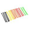 10PCS Set Silikon Kabelbinder 18in 5mm Durchmesser Multifunktionale Rot Orange Gelb Grün Schwarz