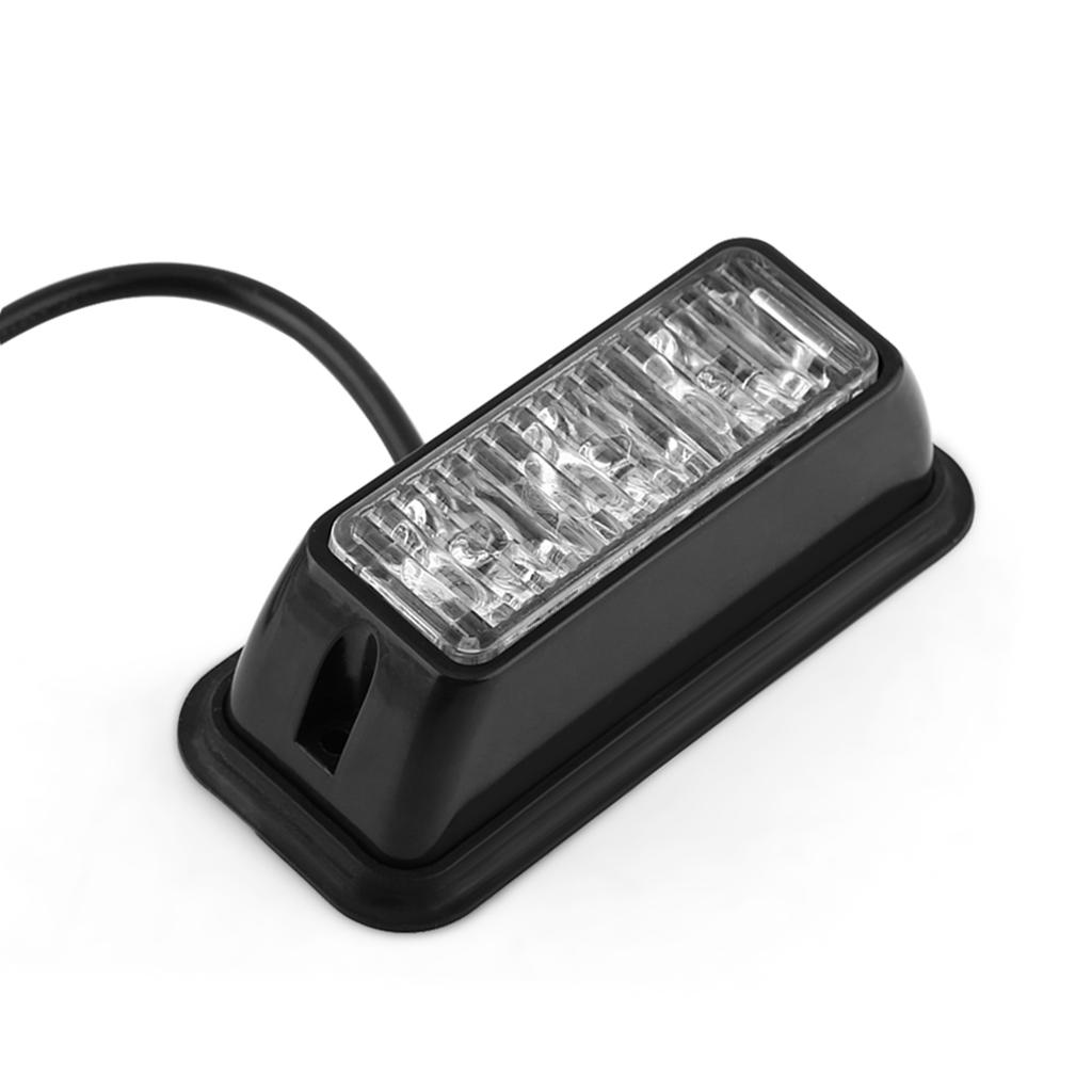 3 LED Car Truck Emergency Strobe Warning Light Hazard Indicator Flash Grille Lamp Red