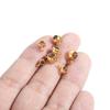 20pcs Stainless Steel Spacer Beads Pendant Charms Clasps Gold Color Bail Beads for DIY Jewelry Making Findings Hole 2-4mm Beads