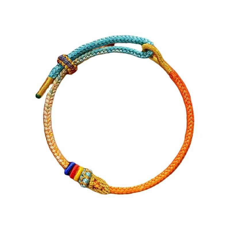 Handmade Gift Wenchang Knot Hand Rope Ethnic Style Examination Ashore Gold List Title Red Rope Bracelet Dragon Boat Festival Multicolored Rope