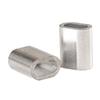 Oval and Round Aluminum Rope Sleeves & Ferrule Clips