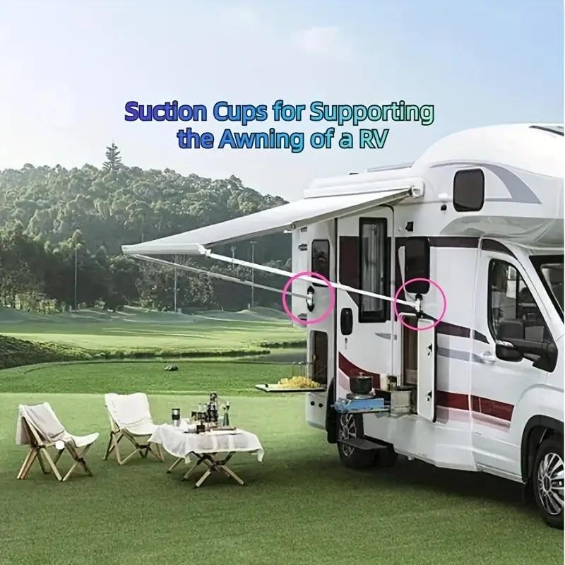 1pc RV Awning Fixed Support Bracket Suction Cup Heavy Duty Rubber Suction Cups RV Awning Camping Traveling Accessories