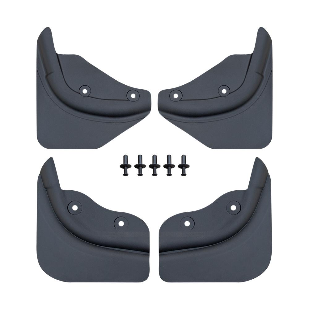 1Set Car Mudguard Fender Flares Wheel Protector For Tesla Model Y 2025 2026 Front&Rear Splash Guard Glossy Black