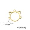5pcs/lot Stainless Steel Pendants for Earring Necklace Bracelet Jewelry Making Cat Dog Bird Sun Moon Pentacle Gold Charms