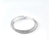 European & American Double Row Rhinestone Hoop Earrings - Exaggerated Non-Falling Diamond Circle Jewelry