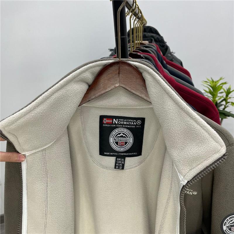 Men's Winter Thick Fleece Warm And Cold Resistant Standing Collar Fleece Jacket