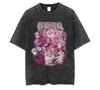 Jujutsu Kaisen Cosplay Anime T-Shirt Tee Unterhemd Vintage Gewaschene Baumwolle