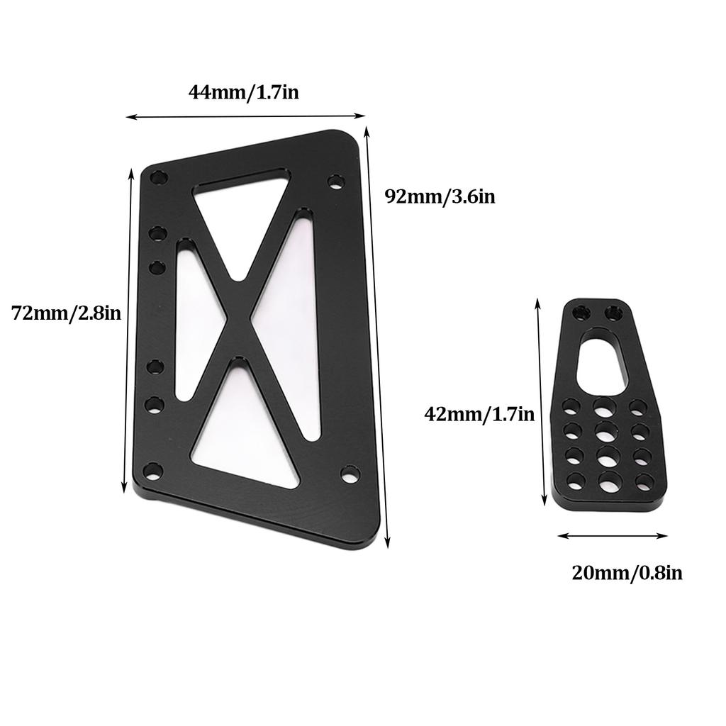 RC Metal Alloy Chassis Lift Plate Set Kit for   SCX10 1Celsius10 RC Model Car Parts