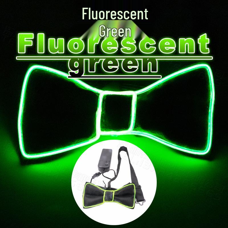 

LED Light-Up Glow-in-the-Dark Bow Tie for Christmas, Carnival, Masquerade, and Costume Parties One Size