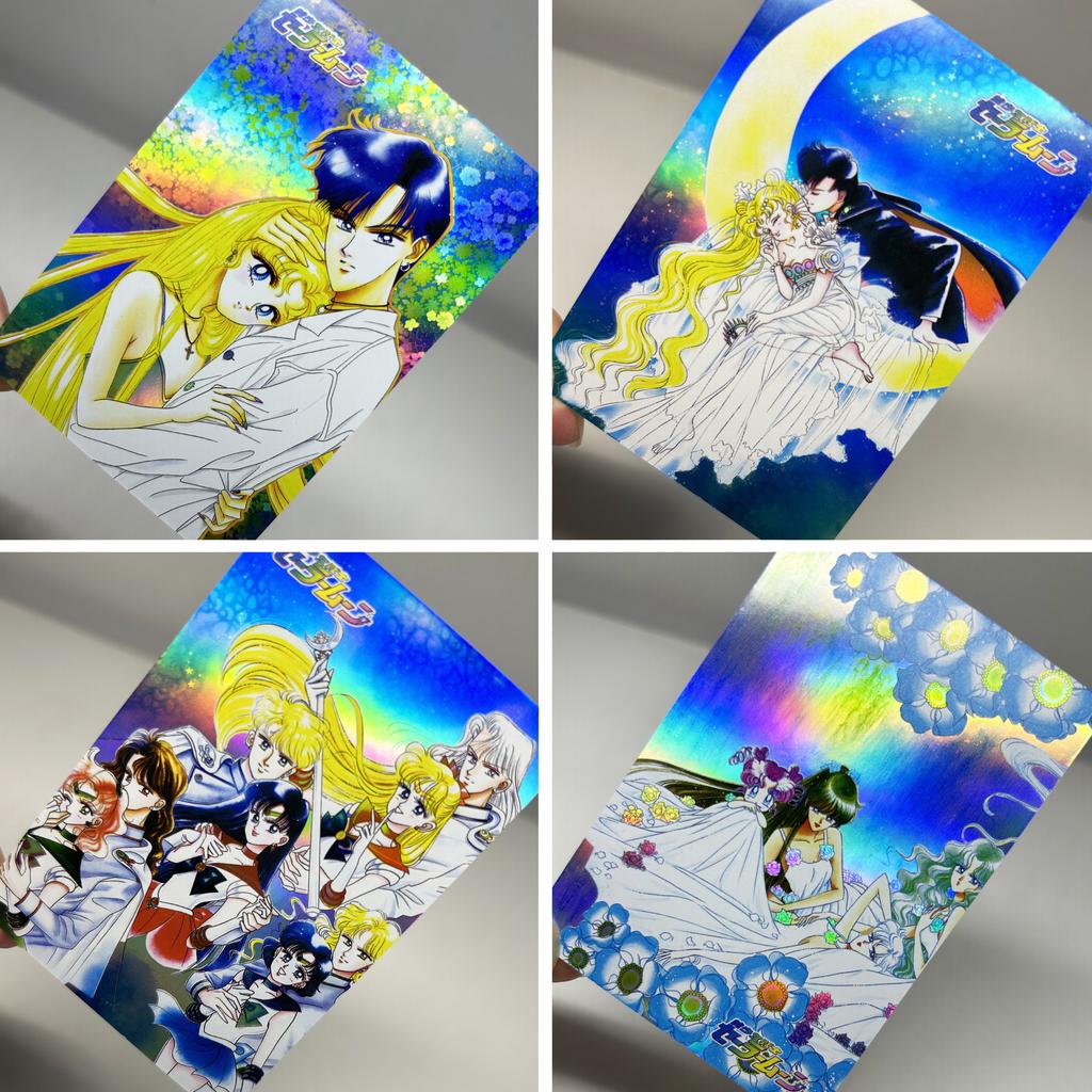 DIY 15 Stück/Set Hübsche Wächterin Sailor Moon Selbstkontrolle Sammeln Unterschrift Sammel-Flash-Karte Anime Bunte Flash Weihnachten Geschenk