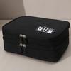 Bolsa de armazenamento de cabos Camada dupla Grande capacidade Gadget eletrônico portátil Organizador de viagem para casa