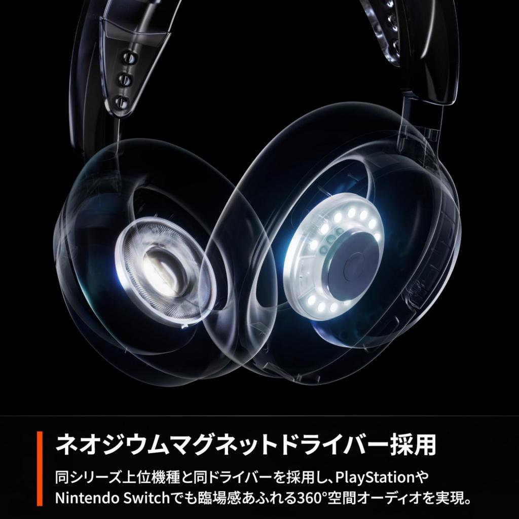 SteelSeries Arctis Nova 3PW White Gaming Compatible with and with RGB AI Noise Spatial and Sound Product White Headset, Lightweight, Wireless,