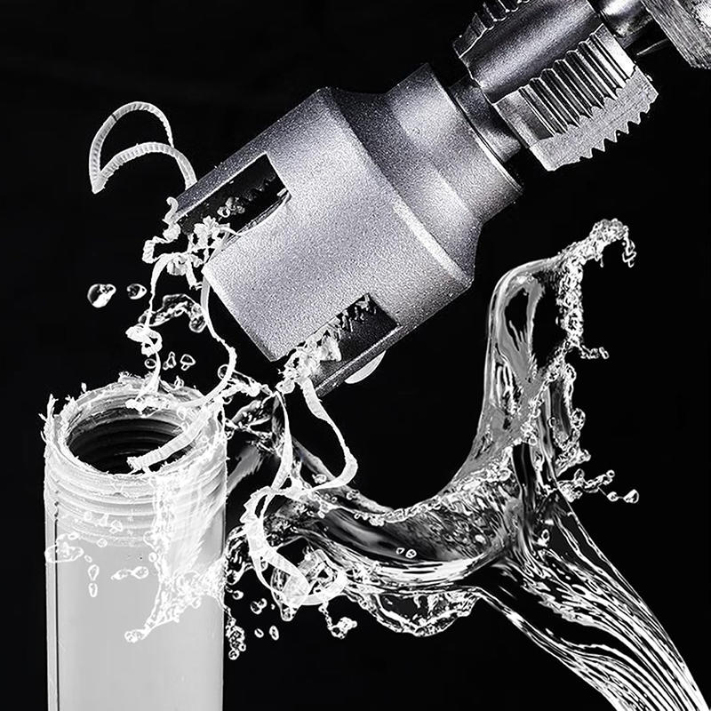 Pipe Thread Cutting Tool - Electric Drill Compatible PVC Pipe Threader Kit, PVC Thread Maker Tool , 1/2" 3/4" Tool