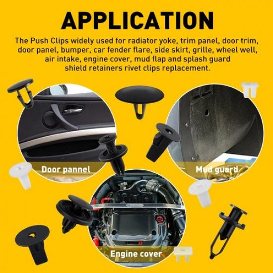 146x for Fender Toyota Bumper Door Trim Hood Clips Retainer Fastener Kit New