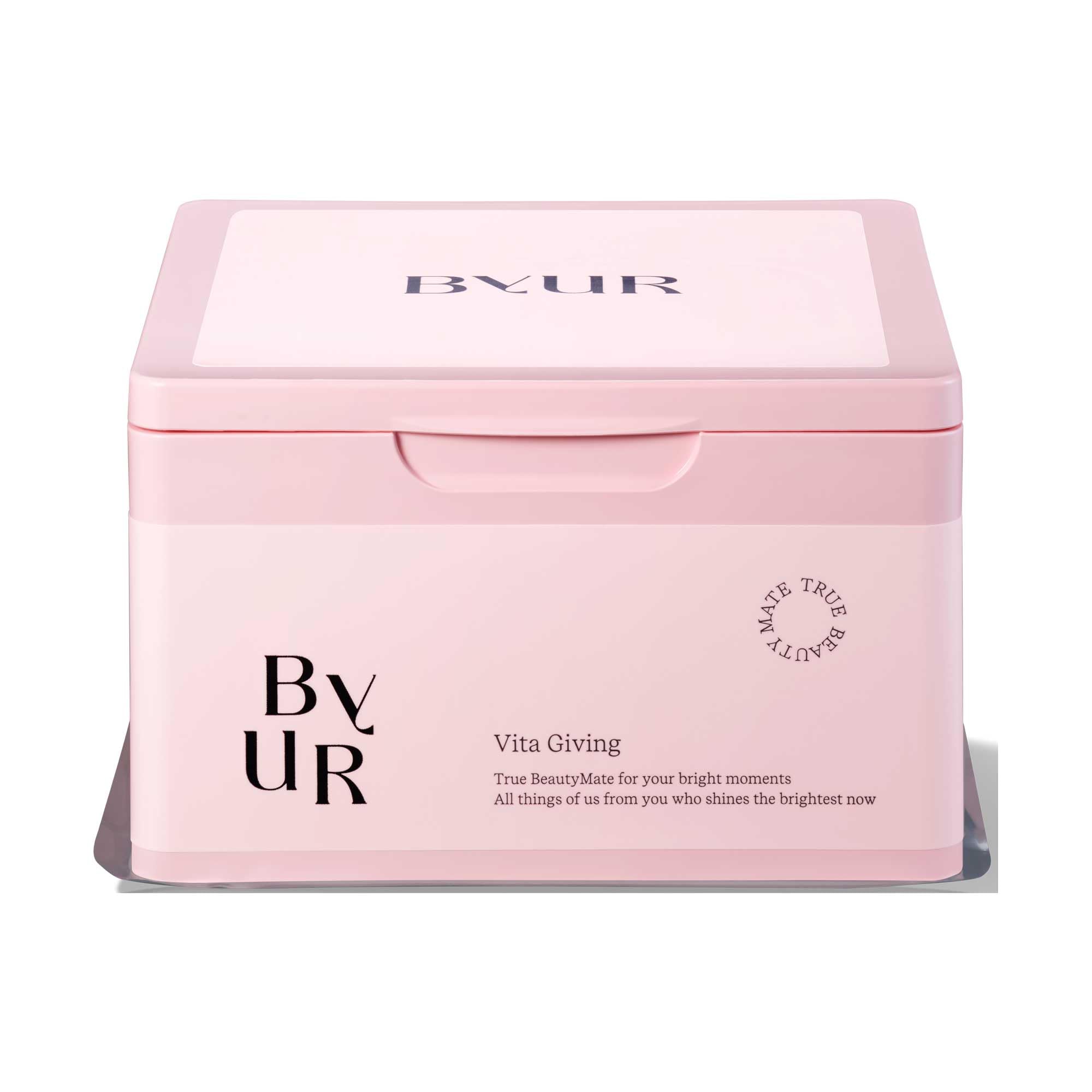 

ByUR Face Pack Sheet Large 30 for Pore Cleansing and Daily Aqua Serum Mask Mask, Capacity, Sheets, Dullness, (Vitagiving)