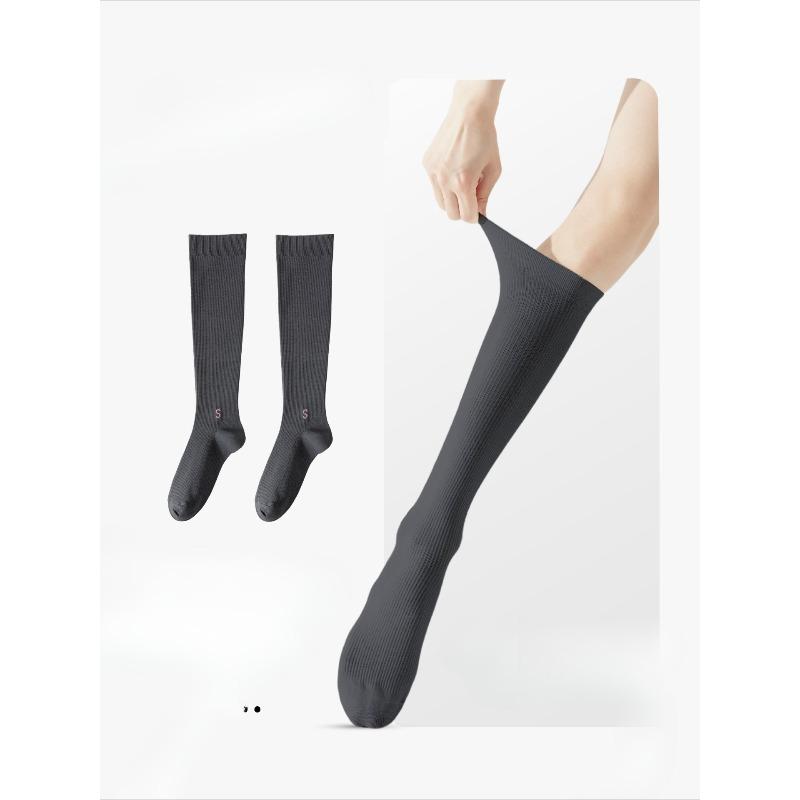 

Female Spring and Autumn Non Slip Professional Fitness Jump Rope Exercise Pressure Calf Socks 1 pair серый